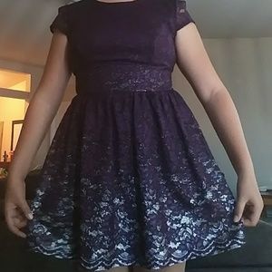Purple And Silver Dress